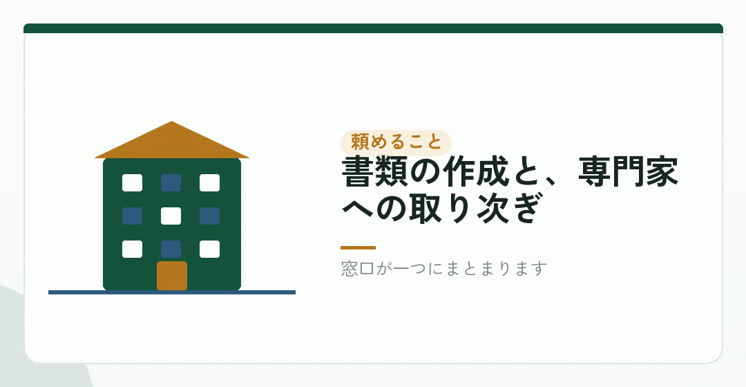 代行サービスに頼めることを表したイラスト