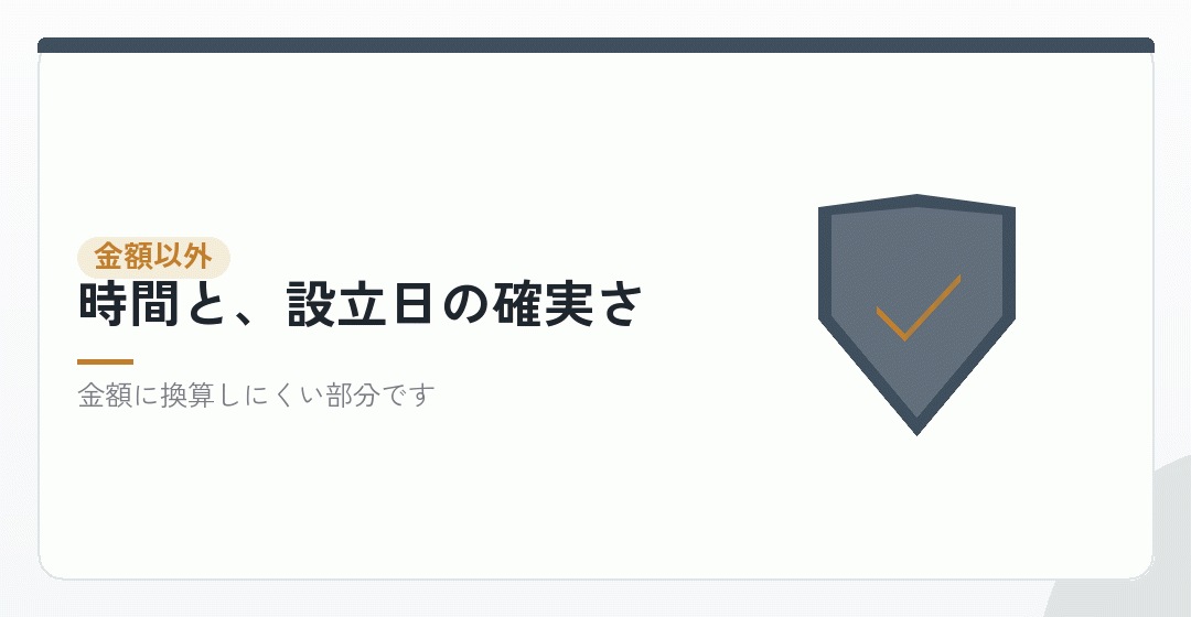 金額以外に、代行で得られるものを表したイラスト