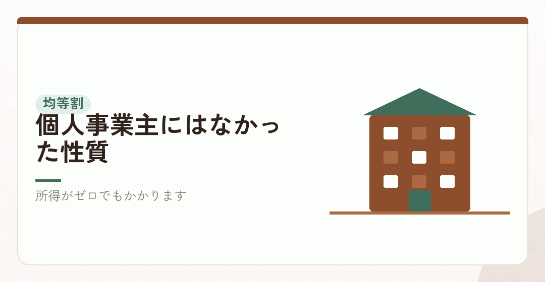 法人になると、赤字でも年7万円が出ていくを表したイラスト