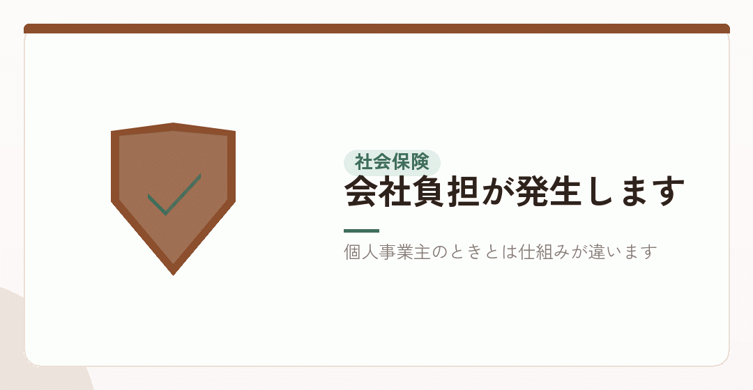 社会保険の扱いが変わるを表したイラスト