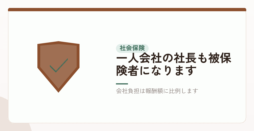 毎年かかる費用③：社会保険の会社負担を表したイラスト