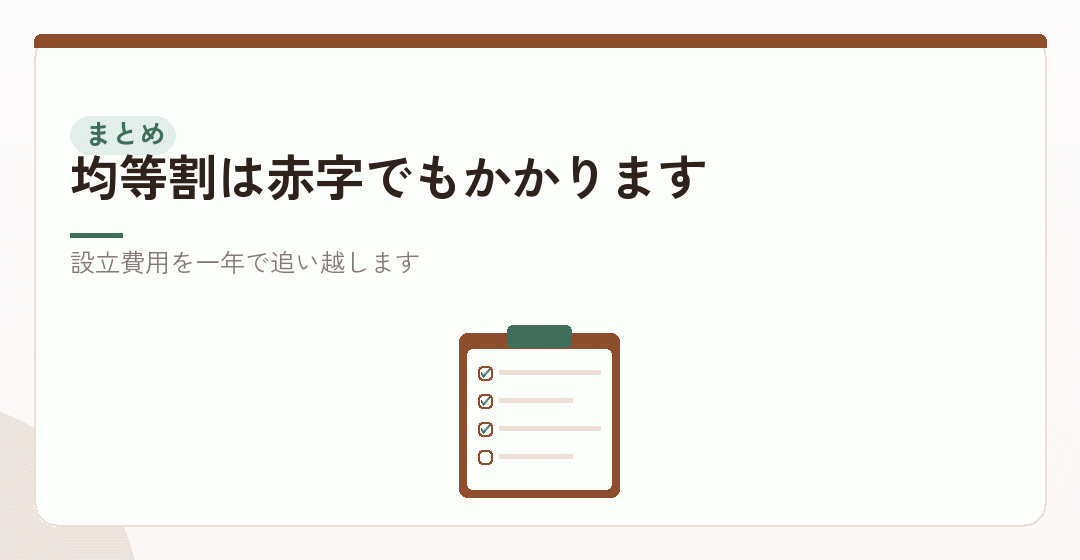 まとめ：一人でも、毎年20万円から40万円ほどを表したイラスト