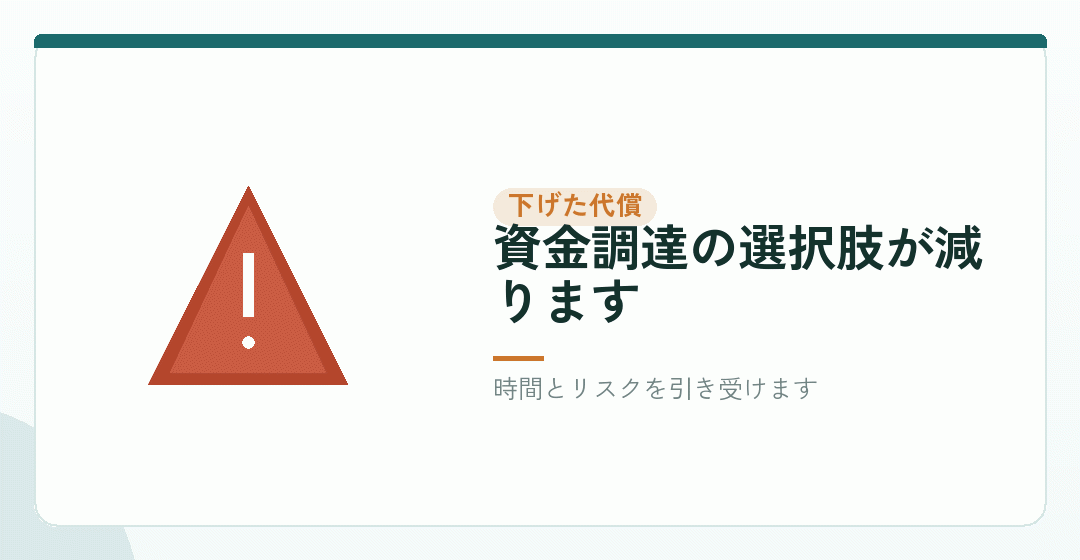 下限まで下げたときに、何が起きるかを表したイラスト