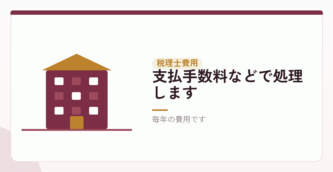 税理士の顧問料と決算料：損金になりますを表したイラスト