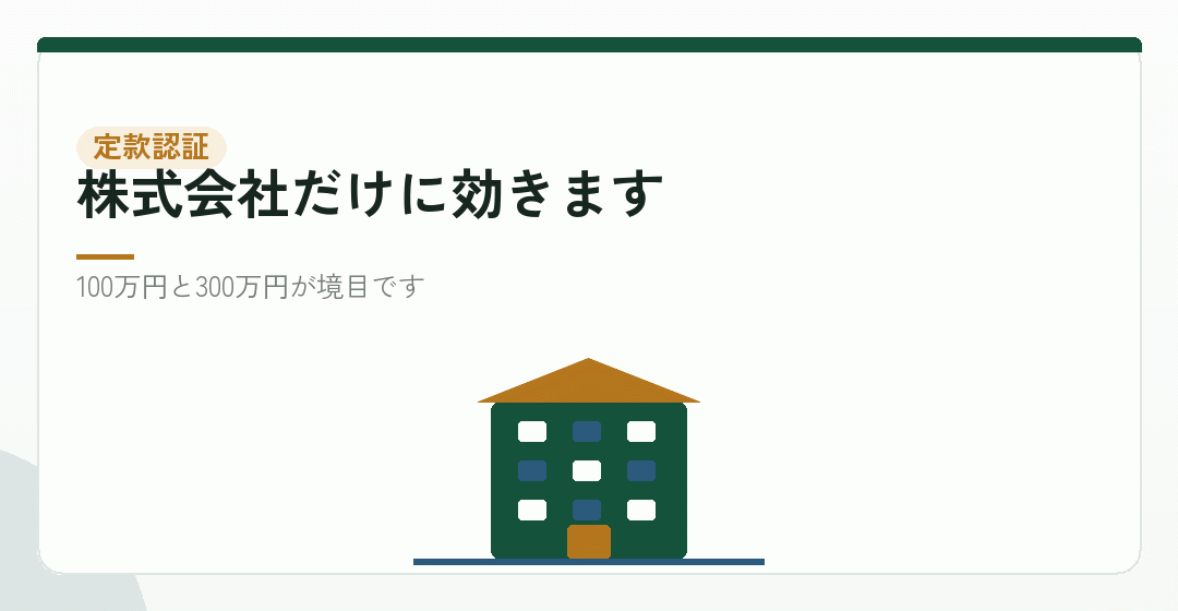 効く場面②:定款認証の手数料を表したイラスト