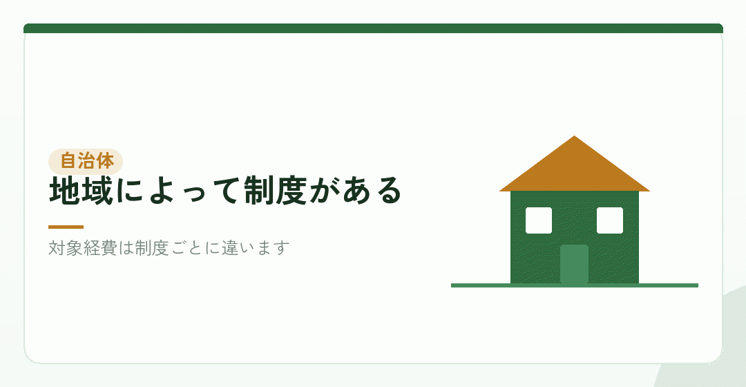 自治体の創業助成金は、対象経費を確認するを表したイラスト