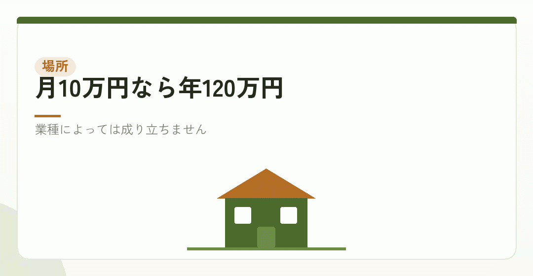 事務所を借りないを表したイラスト