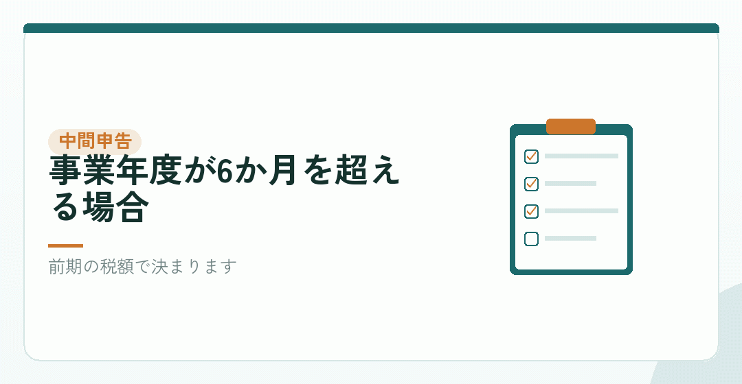 中間申告が必要になる場合があるを表したイラスト