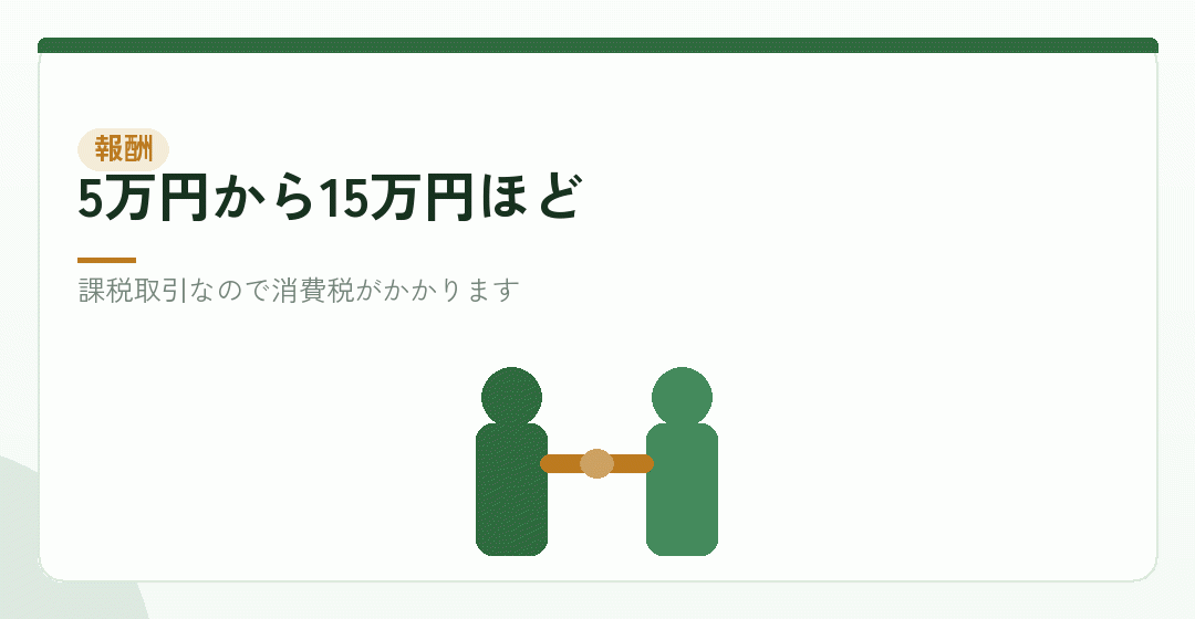 専門家への報酬：支払手数料、または創立費を表したイラスト