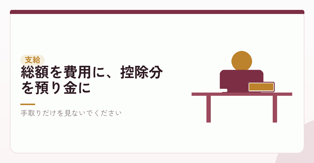 役員報酬を支給したときの仕訳を表したイラスト