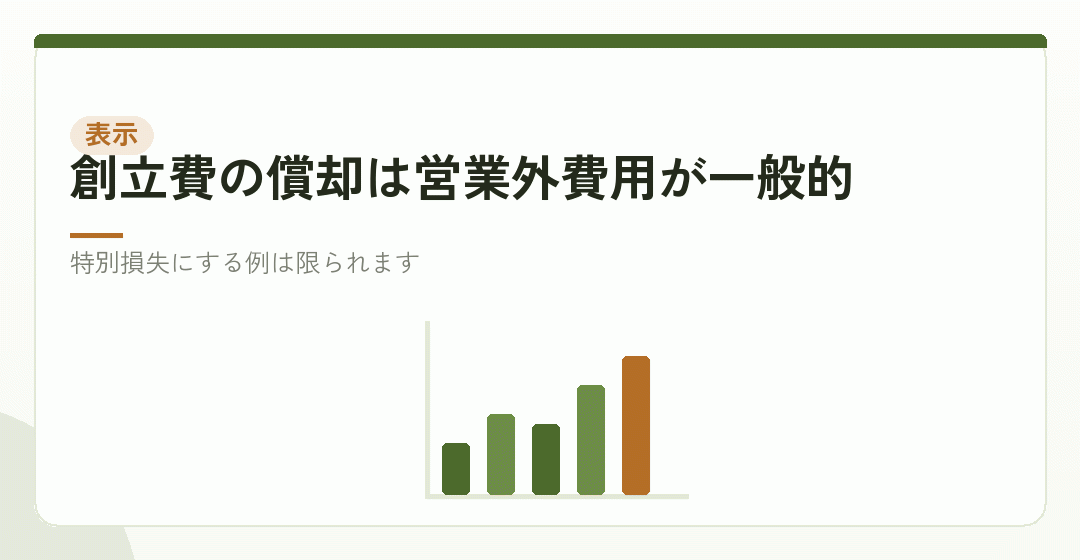 損益計算書では、営業外費用か特別損失かを表したイラスト